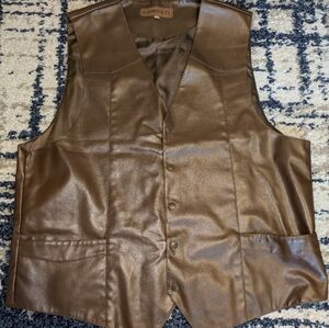 Gioberti leather vest